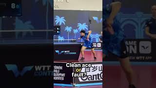 Table Tennis Serve in slow motion TableTennis PingPong TableTennisServe [upl. by Aliakim541]