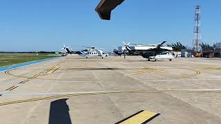 Movimentação de helicópteros S92 no heliporto de Farol de São Tomé  RJ [upl. by Ellinet238]