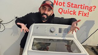 How To Fix A Newer Style GE Washer That Is Not Starting [upl. by Assille]