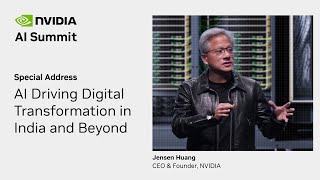 NVIDIA CEO Jensen Huang’s Special Address at AI Summit India [upl. by Havot]