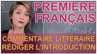 Commentaire littéraire  Rédiger lintroduction  Français 1ère  Les Bons Profs [upl. by Boelter]