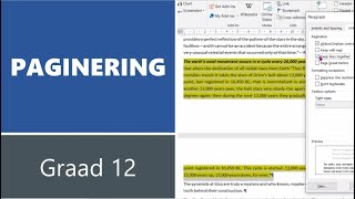 05 Word PaginationPaginering [upl. by Suk]