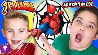 SPIDERMAN Toy Adventure with SKEE BALL and Kids Play [upl. by Nelg]