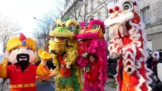 Le grand défilé du Nouvel An chinois 2018  Paris 13ème [upl. by Lanrev]