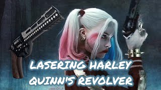 Custom Lasering Harley Quinns Chiappa Rhino Revolver [upl. by Ynahpets840]