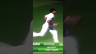 Umesh yadav bowling 1501 Kmph vs Australia in 2011 Test series umeshyadav india fastbowler [upl. by Amelita]