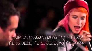 Paramore  Still Into You Acústico Subtitulado en español [upl. by Yenattirb]