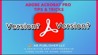 Adobe Acrobat Version Finder How to Find Your Version of Adobe Acrobat Pro [upl. by Helbonnah667]