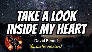 TAKE A LOOK INSIDE MY HEART  DAVID BENOIT karaoke version [upl. by Leacim]