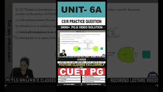 CSIR Practice Question  Unit 6 System Physiology  Topic B Respiration and photorespiration [upl. by Sinnaiy972]