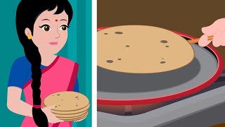 Mummy Ki Roti Gol Gol  मम्मी की रोटी गोल गोल  Hindi Rhymes For Children  Best Rhymes for Kids [upl. by Hersch]