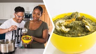 How To Make Trini Callaloo  Foodie Nation [upl. by Airotahs]