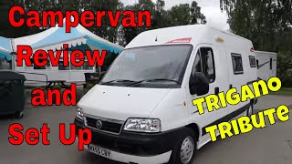 Trigano Tribute Camper  2 Berth Camper Van Motorhome Review [upl. by Odnomyar863]