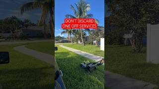 Don’t Discard One Off Services experience lawncare lawnmowing beforeandafter lawnmower ryobi [upl. by Sivam]