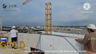 Gold residences tower C actual building tour by TEAM JAW 10 discount No spot down payment promo [upl. by Ide]