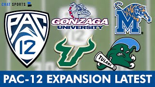 🚨 PAC12 REJECTED By Memphis Tulane amp USF Adds Gonzaga  College Football Conference Realignment [upl. by Ennaeel]