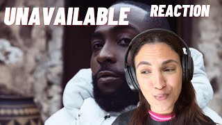 Davido  Unavailable MUSIC VIDEO REACTION [upl. by Fortna]