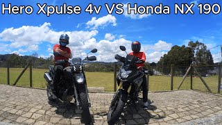 Cara a Cara 🔥 Honda NX 190 vs Xpulse 200 4v  ¡Estrenando honda 🏍️ [upl. by Ralyks]