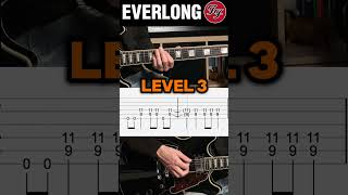 Learn Everlong in 4 Levels  Easy to Hard guitar guitartabs easyguitar [upl. by Falda574]