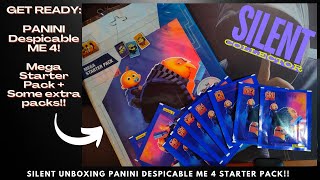 SILENT UNBOX DESPICABLE ME 4 FROM PANINI MEGA STARTER PACK panini movies [upl. by Porett]