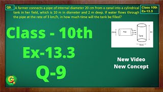 Ex 133 Q9 Class10  Surface Area And Volume  Class10 Math  Class10 Ex 133 Q9  Green Board [upl. by Mahalia]