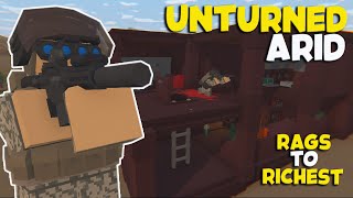 From Nothing To Raiding RICHEST Base  Unturned Arid PvP Short Movie [upl. by Gytle]