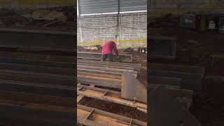 Steel fabrication work structure fabrication service steelstructurefabrication fabricationservices [upl. by Laerol]