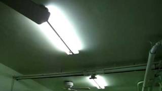 Vintage preheat fluorescent lights video 1 [upl. by Gylys]