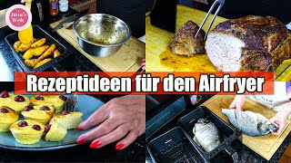 AirfryerVielfalt 🤩 5 köstliche Rezepte von saftigem Braten bis zu fluffigen Muffins 😋 [upl. by Ydnes]