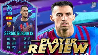 95 END OF AN ERA SERGIO BUSQUETS PLAYER REVIEW PREMIUM SBC  META  FIFA 23 ULTIMATE TEAM [upl. by Nylrehc24]