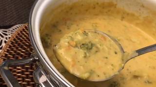 CHEDDAR BROCCOLI AND POTATOES SOUP [upl. by Anthe]