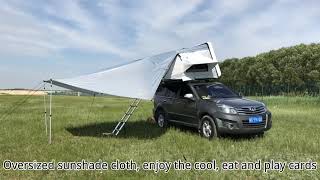 ABS hard shell car roof tent canopy [upl. by Nevear633]