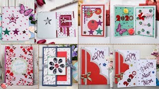 7 Amazing Card Making  New Year 2020 Greeting Card Ideas [upl. by Ahsaf]