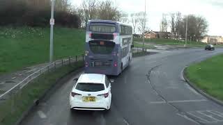 Route B2 Basildon Bus Station to Laindon Fenton Way Fast Visual [upl. by Zingale]