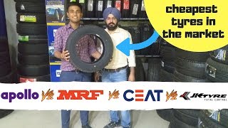 कोनसे tyre है सबसे बेहतर Apollo vs MRF vs CEAT vs JK TYRES  Best tyres under 2500 [upl. by Nwahsak]