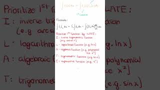 Integration by Parts in a Nutshell mathematics [upl. by Ecurb]