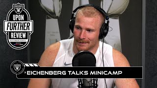 Tommy Eichenberg on Draft Night Rookie Minicamp and Antonio Pierce  Raiders  NFL [upl. by Elleinwad285]