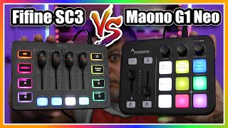 Budget Audio Mixer Comparison Maono G1 Neo vs Fifine SC3 [upl. by Aimat480]