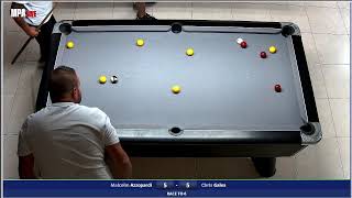 Malcolm Azzopardi vs  Euro Mens Ranking Tournament 1  Round 1 [upl. by Aidul817]