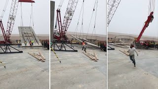 WATCH VIDEO Austin construction workers run for their lives as massive crane collapses [upl. by Koralie]