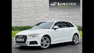 Audi A3 10 TFSI 30 S line Sportback S Tronic Euro 6 ss 5dr [upl. by Atwood]