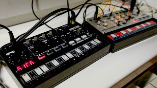 Korg volca modular  Korg volca kick  techno tune 1 [upl. by Rolanda255]