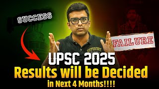 Do this for Next 4 Months to Secure Your Rank in UPSC 2025 upsc2025 [upl. by Ayekat503]