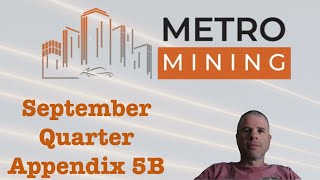 Metro Mining September Quarter  Bauxite Miner on the UP [upl. by Aiza]