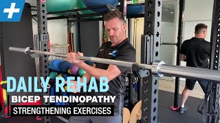 Bicep Tendinopathy Strengthening Exercises  Tim Keeley  Physio REHAB [upl. by Chancelor]