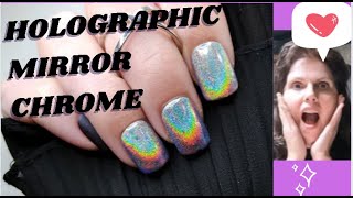 Beetles Holographic Mirror Chrome Nail Powder Review [upl. by Anyar588]