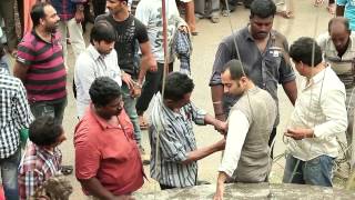 Olipporu malayalam movie making Breathtaking stunt by Fahadh Faazil [upl. by Trelu]