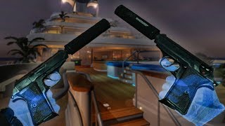 Taking 53M CASH From a MEGA Yacht with DUAL PISTOLS in VIRTUAL REALITY Payday VR [upl. by Noreht]