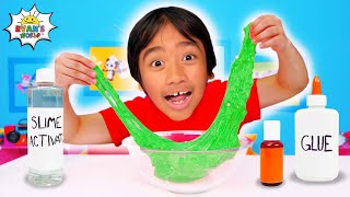 Fun Slime Challenges with Ryan DIY Slime Experiments [upl. by Ajoop]