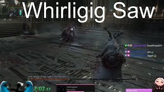 Bloodborne Lady Maria  Whirligig Saw NG Minimum Stat Requirement [upl. by Ymas]